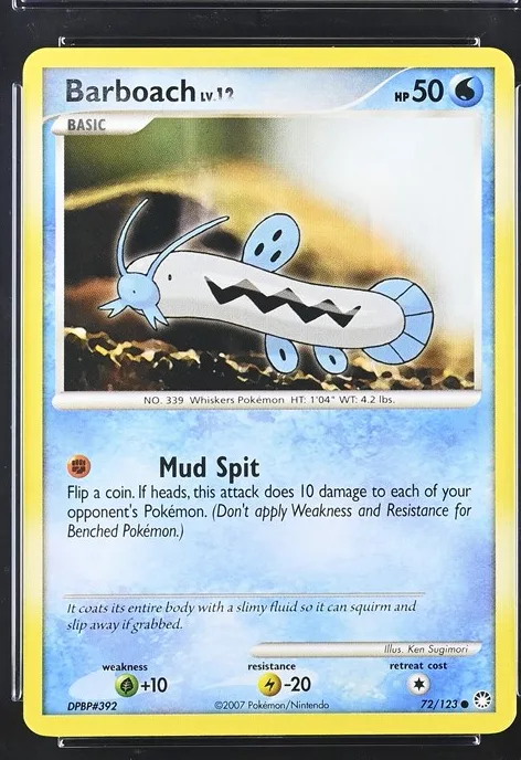 Barboach Pokémon card front