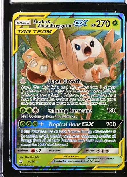 Rowlet & Alolan Exeggutor-GX