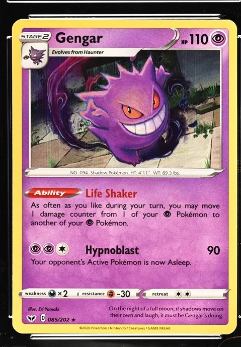 Gengar Pokémon card front