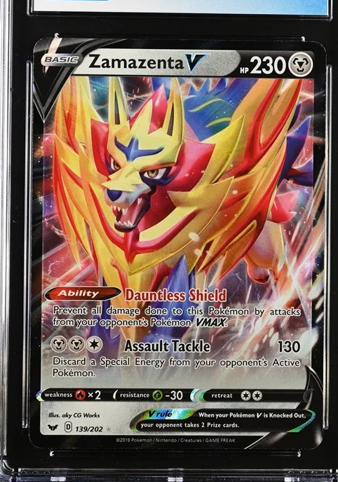 Zamazenta V Pokémon card front