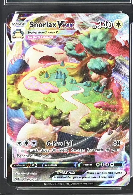 Snorlax VMAX Pokémon card front