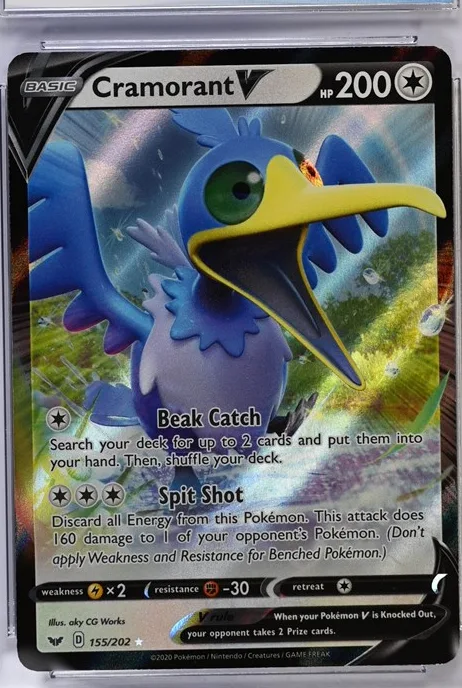 Cramorant V Pokémon card front