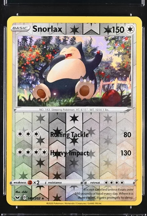Snorlax Pokémon card front