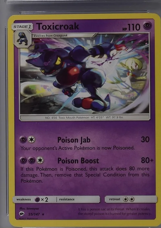 Toxicroak Pokémon card front