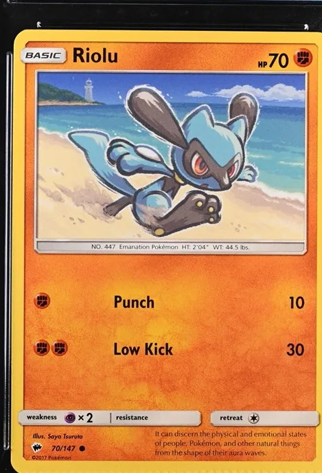 Riolu Pokémon card front