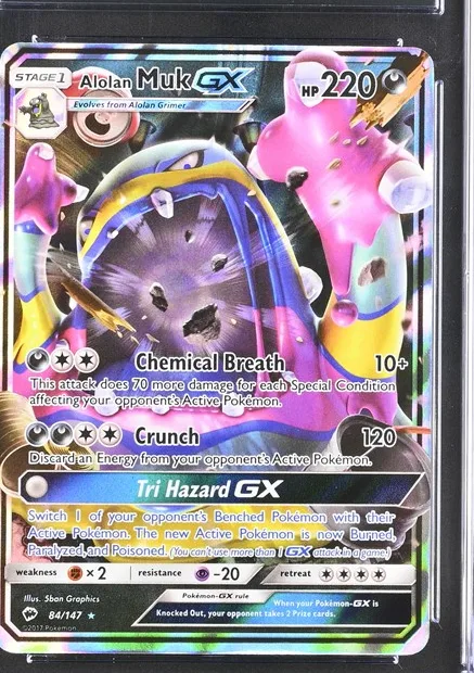 Alolan Muk-GX Pokémon card front