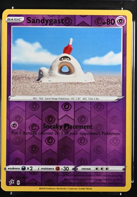 Sandygast Pokémon card front