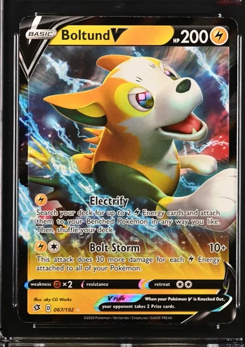 Boltund V Pokémon card front