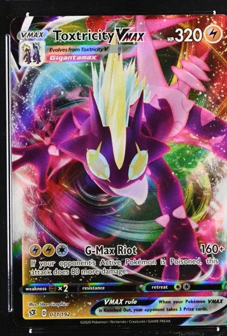 Toxtricity VMAX Pokémon card front
