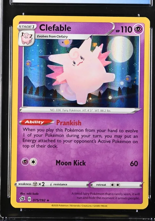 Clefable Pokémon card front