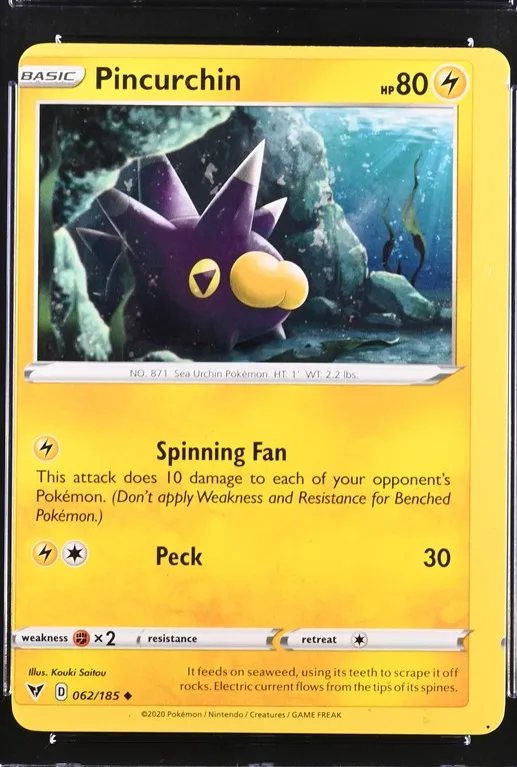 Pincurchin Pokémon card front