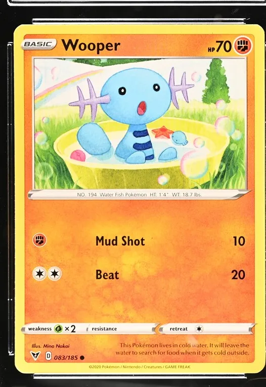 Wooper Pokémon card front