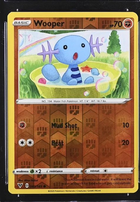 Wooper Pokémon card front