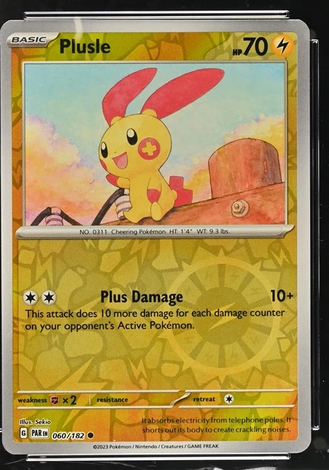 Plusle Pokémon card front