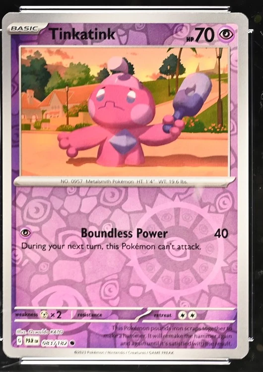 Tinkatink Pokémon card front