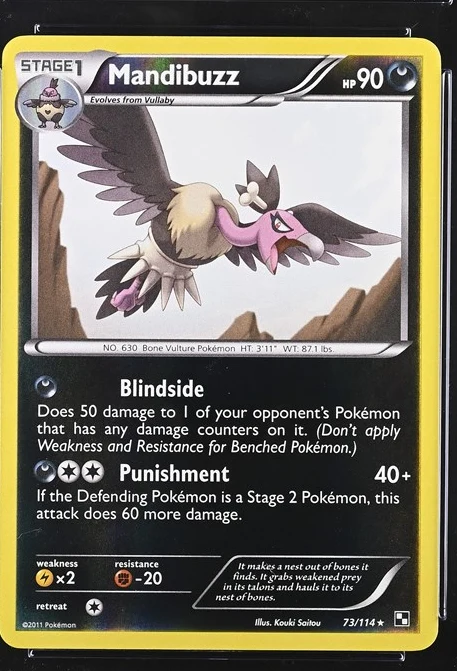 Mandibuzz Pokémon card front