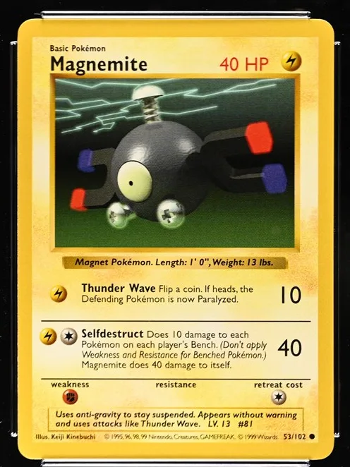 Magnemite Pokémon card front