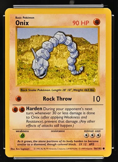 Onix Pokémon card front