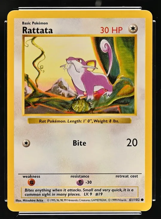 Rattata Pokémon card front