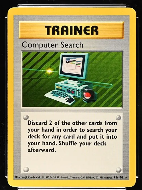 Computer Search Pokémon card front