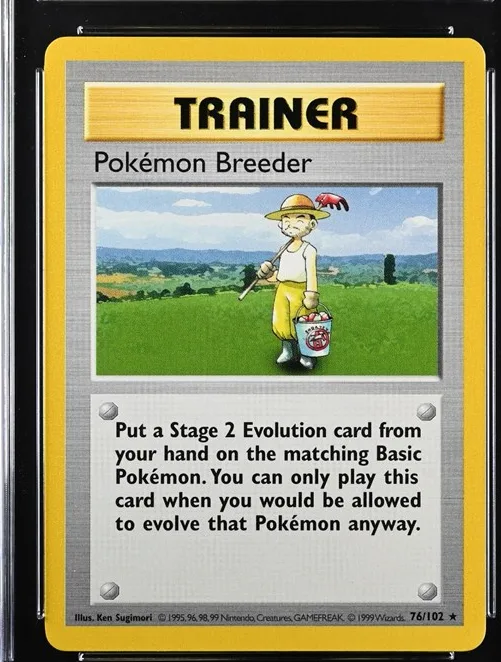 Pokémon Breeder Pokémon card front