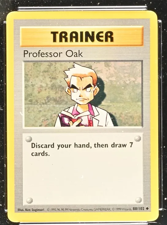 Professor Oak Pokémon card front