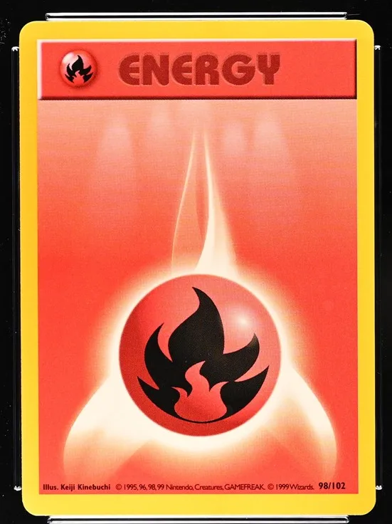Fire Energy Pokémon card front