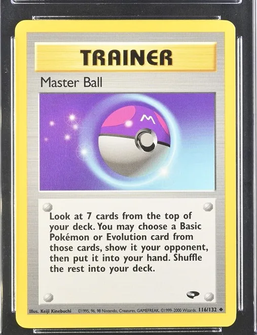 Master Ball Pokémon card front