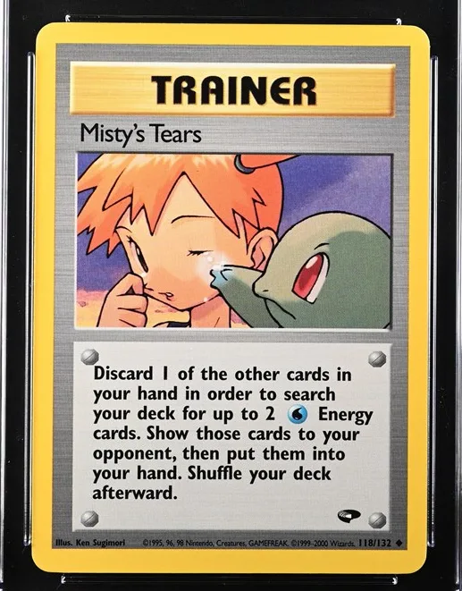 Misty's Tears Pokémon card front