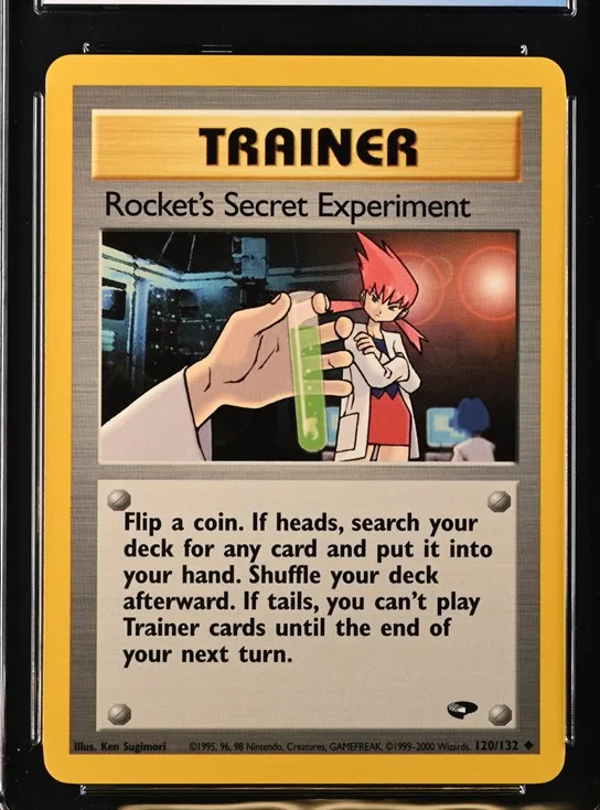 Rocket's Secret Experiment Pokémon card front