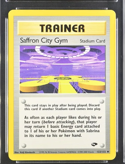 Saffron City Gym Pokémon card front
