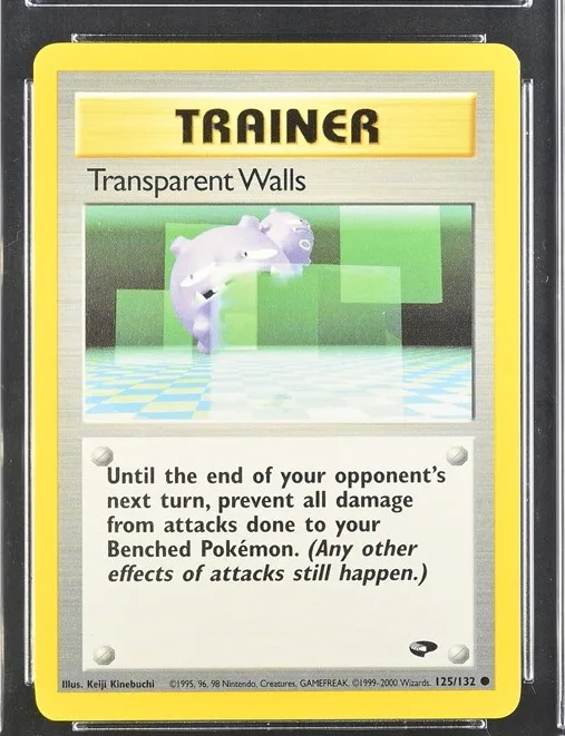 Transparent Walls Pokémon card front