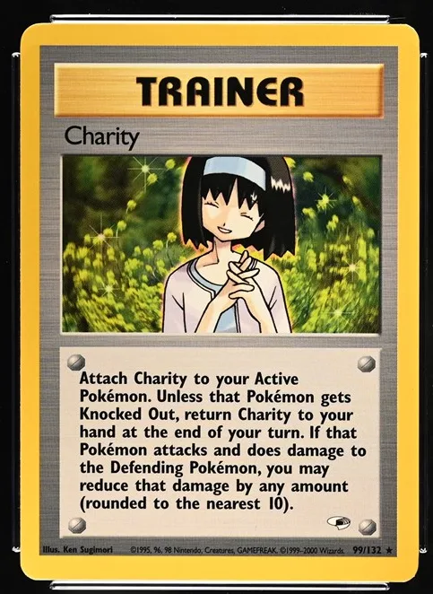 Charity Pokémon card front