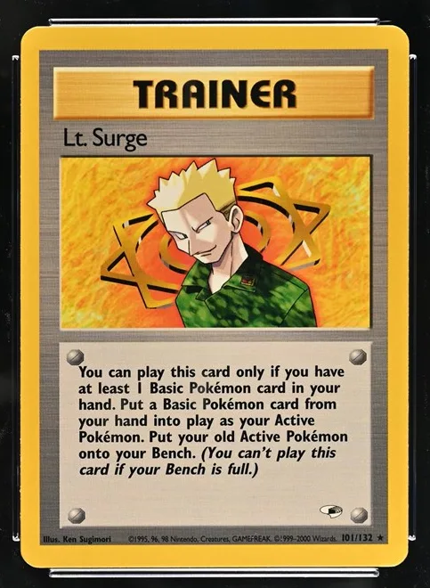 Lt. Surge Pokémon card front