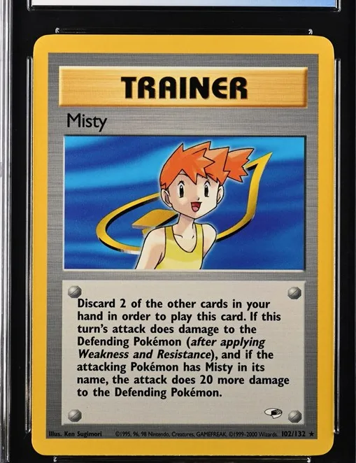 Misty Pokémon card front
