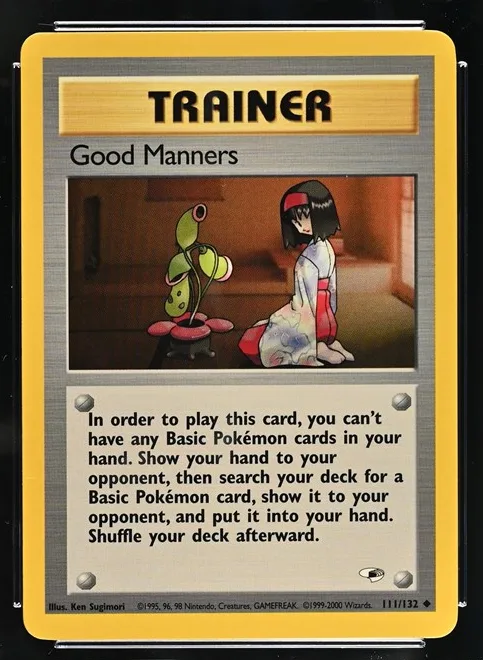 Good Manners Pokémon card front