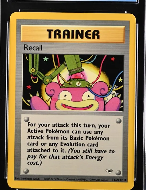 Recall Pokémon card front
