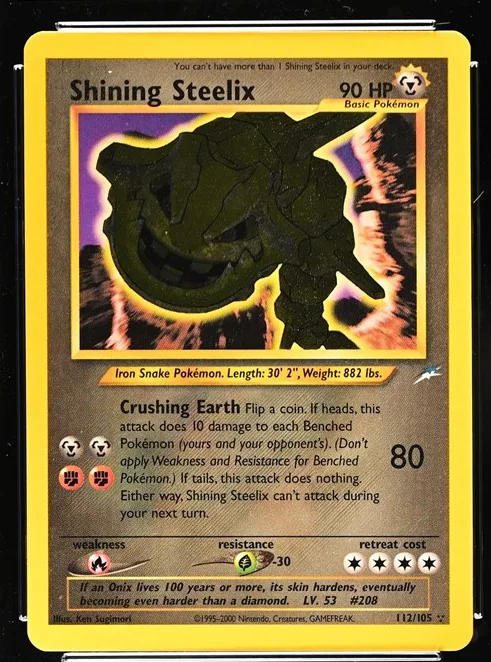 Shining Steelix Pokémon card front