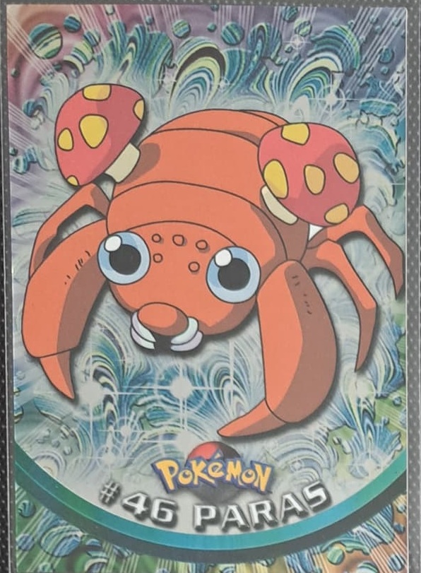 Paras Pokémon card front