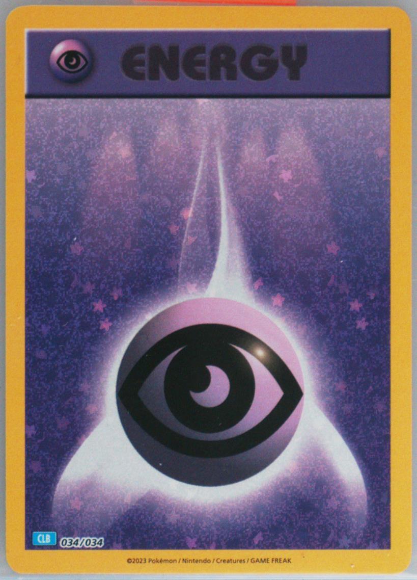 Psychic Energy Pokémon card front