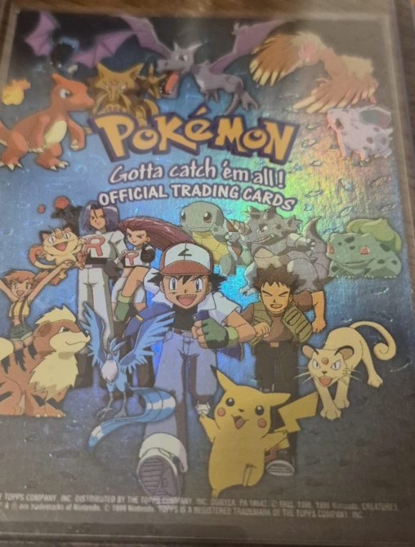Checklist #Checklist 4th Print - Black Logo · Pokeballs Rainbow Foil – 1999 Topps Pokemon TV Animation Series 1 Pokémon card