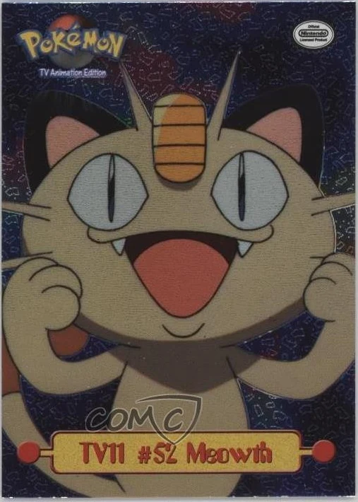 Meowth Pokémon card front