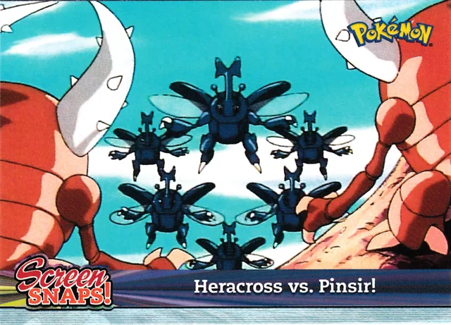 Heracross vs. Pinsir! #SNAP06 – 2001 Topps Pokemon Johto Series 1 Pokémon card