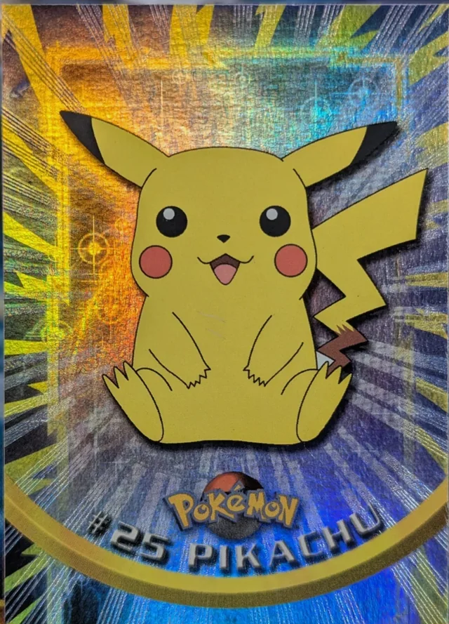 Pikachu #25 1999 Topps Pokemon TV Animation Series 1 Pokémon card