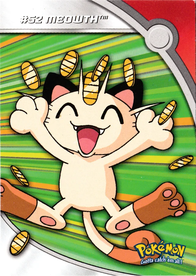 Meowth #HV9 – 2000 Topps Pokemon TV Animation Series 3 Pokémon card