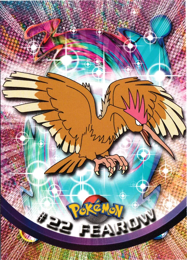 Fearow #22 1st Print - Blue Logo – 1999 Topps Pokemon TV Animation Series 1 Pokémon card
