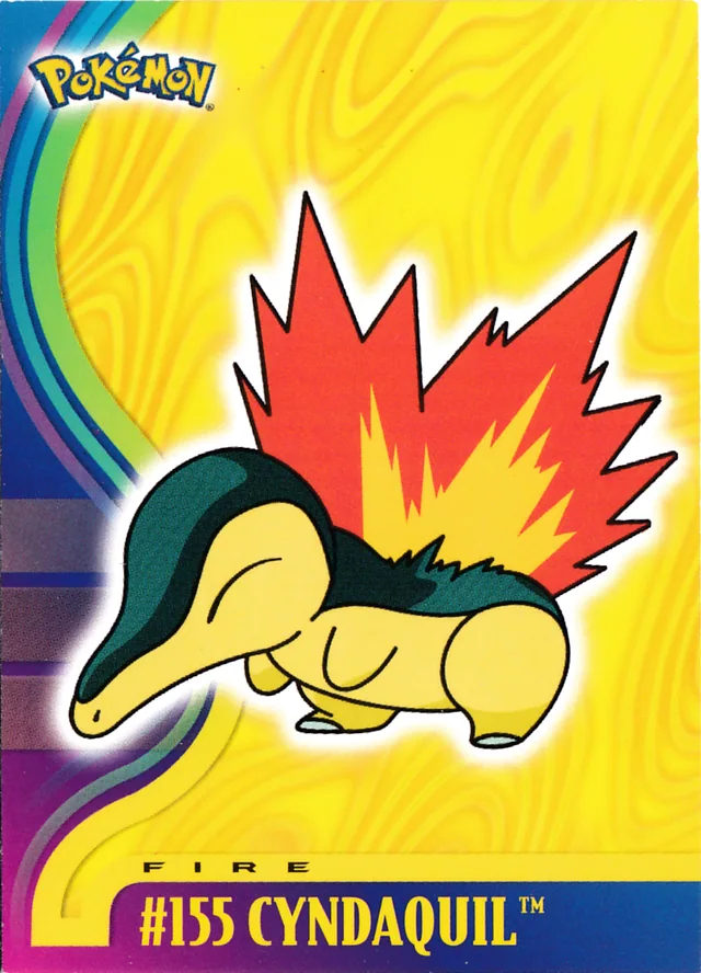 Cyndaquil #2 – 2001 Topps Pokemon Johto Series 3 (Europe) Pokémon card