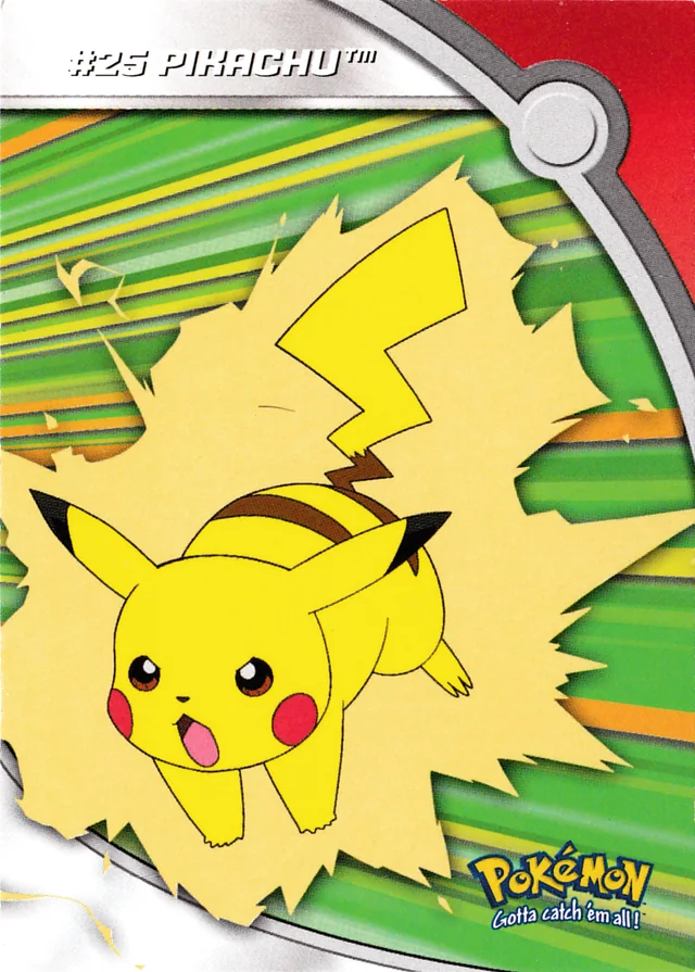 Pikachu #HV6 2000 Topps Pokemon TV Animation Series 3 Pokémon card
