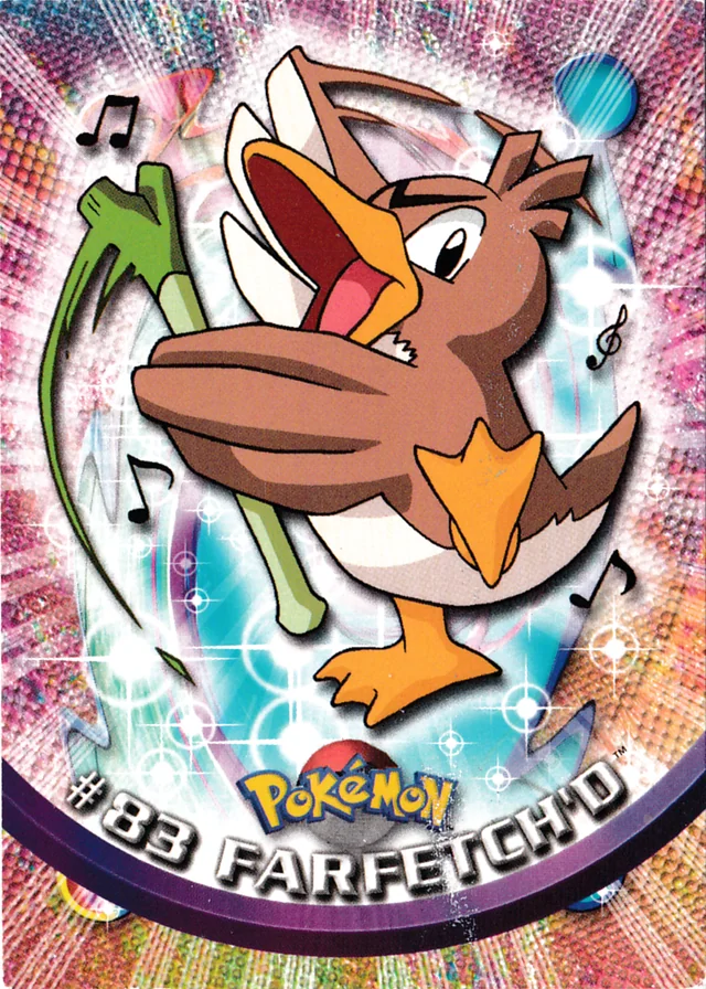 Farfetch'd #83 – 2000 Topps Pokemon TV Animation Series 2 Pokémon card