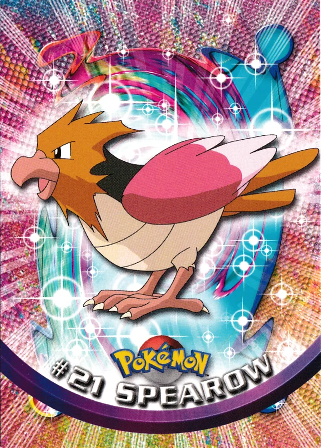 Spearow #21 3rd Print - Green Logo · Non-Holo – 1999 Topps Pokemon TV Animation Series 1 Pokémon card